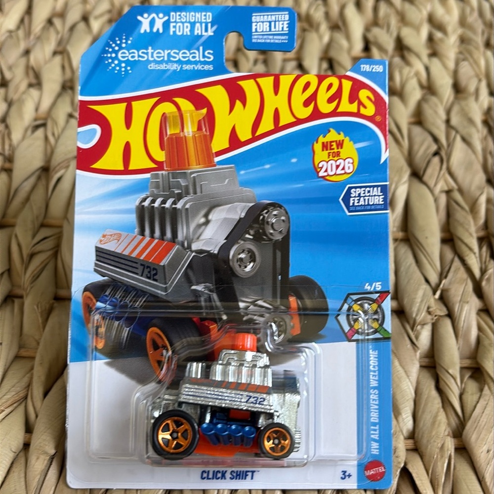Hot Wheels Click Shift Special Feature Fidget Sensory Toy Hotwheels Car New 2026